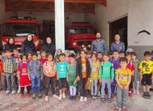 آموزش ایمنی و آتش نشانی به بیش از ۳۰۰ کودک در شهر اردکان
