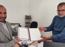 تقدیر مسئول امور اداری به مناسبت روز حسابدار از آقای هاشمی