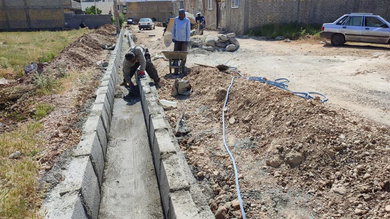 اجرای طرح جدول دولبه شهرک شهدا