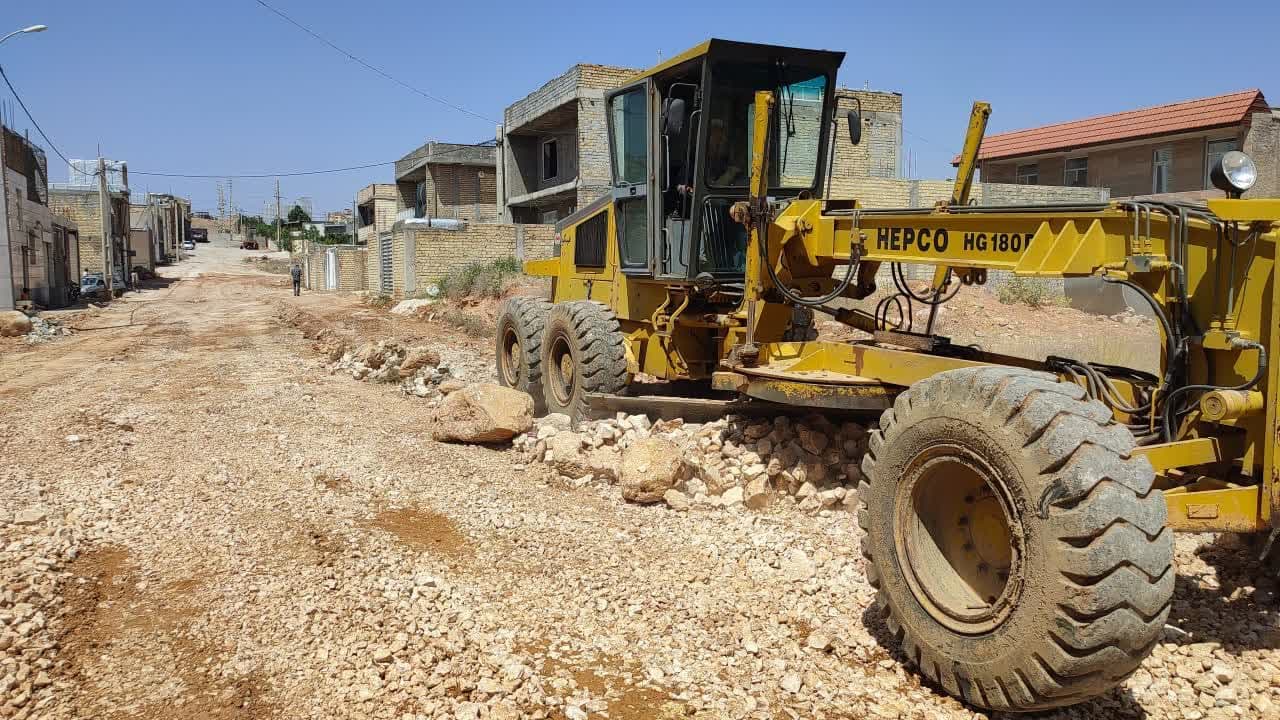 عملیات اجرایی زیرسازی شهرک شهدا