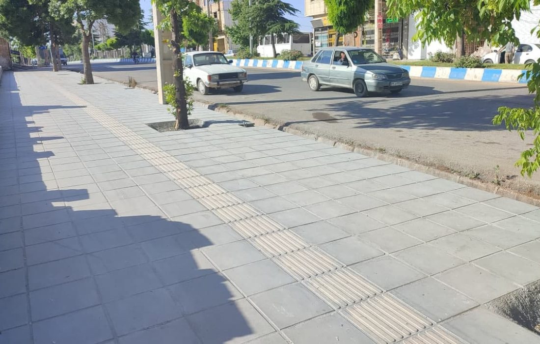 پیاده رو سازی بلوار جهاد