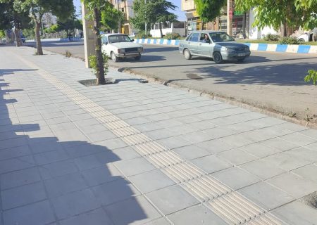 پیاده رو سازی بلوار جهاد