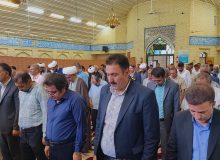 حضور دکتر رهنما شهردار و اعضای شورای اسلامی شهر اردکان در آیین نماز جمعه شهرستان سپیدان بمناسبت هفته دولت.