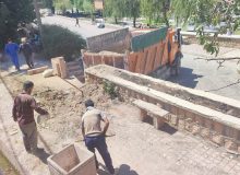 جمع آوری پسماند حاصل از لایروبی جدول آب کشاورزی