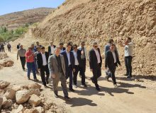 بازدید معاون امور شهرداری های سازمان شهرداری ها و دهیاری های کشور از طرح در حال ساخت گردشگری و بازارچه در حال ساخت شهرداری شهر اردکان شهرستان سپیدان در تفرجگاه چله گاه