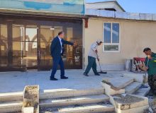 آماده سازی محل اسکان اضطراری در شهر اردکان