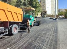 روکش آسفالت خیابان شهید مظفری