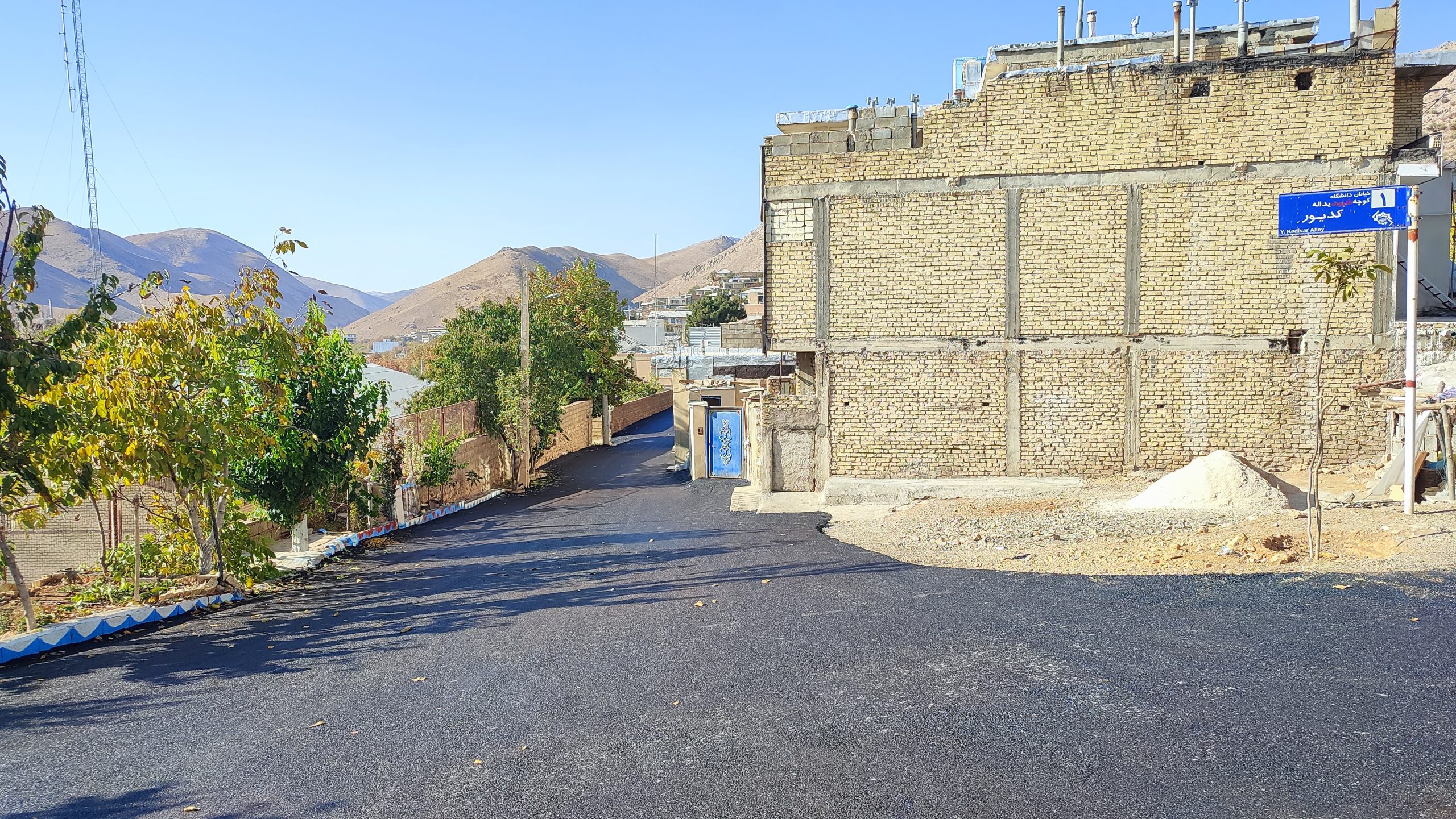  آسفالت کوچه شهید کدیور