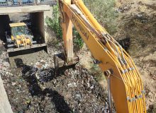 لایروبی و پاکسازی بخش دیگری از رودخانه ساحلی اردکان