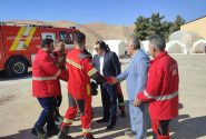 حضورشهردار و نیروهای آتش نشانی شهرداری اردکان دربرگزاری مانور زلزله