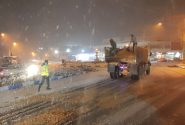 برف روبی و نمک پاشی معابر شهر