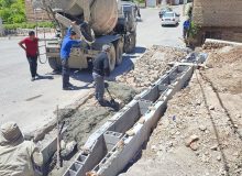 اصلاح جدول آب خیابان شهید امیری
